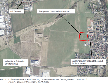 Bauleitplanung Bebauungsplan Molsdorfer Straße II Ortsteil Ichtershausen